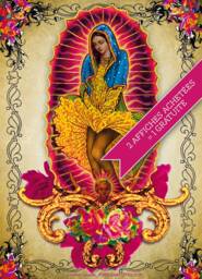 La Guadalupe Marilyn - The Mexican Virgin With The Monroe Pose Hyper Flowery Kitsh Humor Dress Lifted By Wind - thumbnail 1