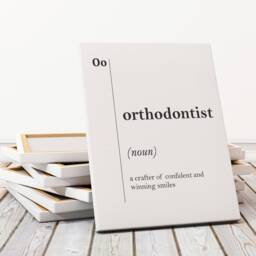 Orthodontist Canvas Art, Dental Office Decor, Gift, Dentist Wall Dentistry Stomatology Gifts - thumbnail 3