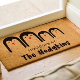 Holiday Door Mat - Cute Christmas Doormat Funny Rug Welcome Decor - thumbnail 2