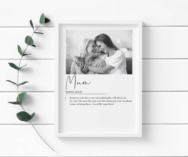Mum Print, Mummy Gift, Mum Definition, Picture, Mothers Day Present, Gifts For Mum, Personalised Nan Gift - image 1
