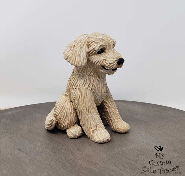 Goldendoodle Sculpture - Realistic Dog Figurine, Pet Portrait Keepsake - image 1