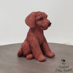 Goldendoodle Sculpture - Realistic Dog Figurine, Pet Portrait Keepsake - thumbnail 2