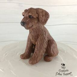 Goldendoodle Sculpture - Realistic Dog Figurine, Pet Portrait Keepsake - thumbnail 3