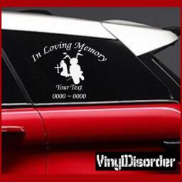 Motorcycle 1 in Loving Memory Custom Car Or Wall Vinyl Decal Stickers - Ilmmotorcycle1Et - thumbnail 1