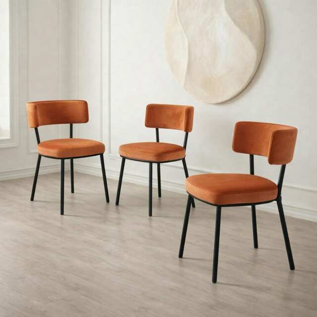 Dining Chair Geofrey With Metal Legs - image 1