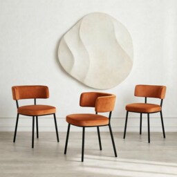 Dining Chair Geofrey With Metal Legs - thumbnail 2