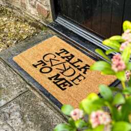 Talk Code To Me - Funny Doormat For Developers Welcome Gift Programmers, Techies, & Lovers Coir Mat Non Slip - thumbnail 1