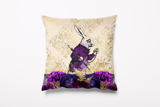 Alice in Wonderland Cushion Velvet 18 - image 1