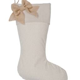 Off-White Tone On Floral Print Christmas Stocking - thumbnail 2