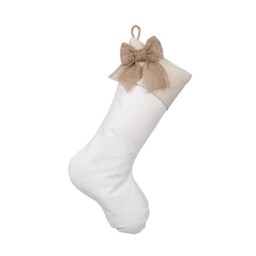 Off-White Tone On Floral Print Christmas Stocking - thumbnail 1