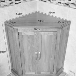 White Painted Bathroom Vanity Unit Corner Wash Stand Marble & Ceramic Basin 501Bpwmcbc - thumbnail 4