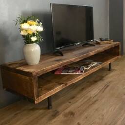 Reclaimed Wood Tv Stand/Cabinet 47cm High - thumbnail 2