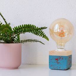 Handmade Modern Table Lamp Scandinavian Decor Farmhouse Bedside - thumbnail 3