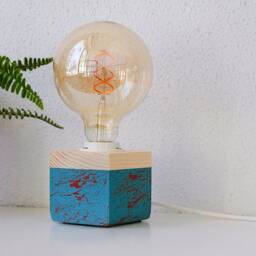 Handmade Modern Table Lamp Scandinavian Decor Farmhouse Bedside - thumbnail 2