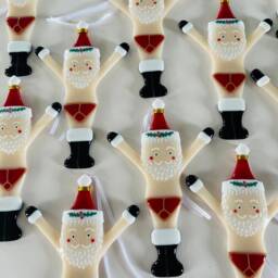 Funny Fused Glass Santa Christmas Decoration, Fused Glass Decoration, Father Cornish - thumbnail 3
