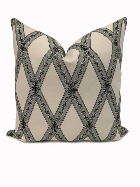 Schumacher Les Losanges Tolie Cushion Cover Pillow Double Sided - image 1