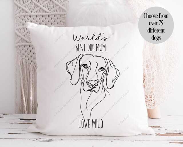 Personalised Pet Portrait, Pillow, Gift From Dog, Dog Keepsake Cushion, Lover Gift, Dad Mum Walker - image 1
