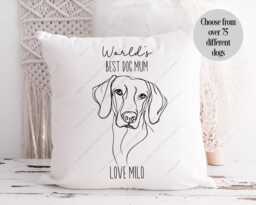 Personalised Pet Portrait, Pillow, Gift From Dog, Dog Keepsake Cushion, Lover Gift, Dad Mum Walker - thumbnail 1