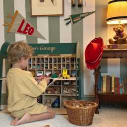 Toy Car Parking Garage, Toddler Birthday Gift, Personalized Toys For Boys, Montessori Storage, Gift - thumbnail 2