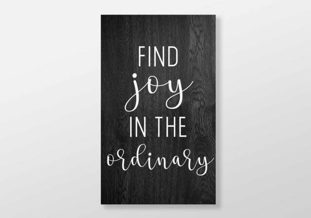 Find Joy in The Ordinary Wood Sign - Farmhouse Wall Decor - image 1
