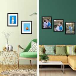 Black Picture Frame With White Mat - Modern Home Decor - thumbnail 2