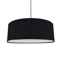 Extra Large Black Velvet Lampshade With Diffuser - thumbnail 1