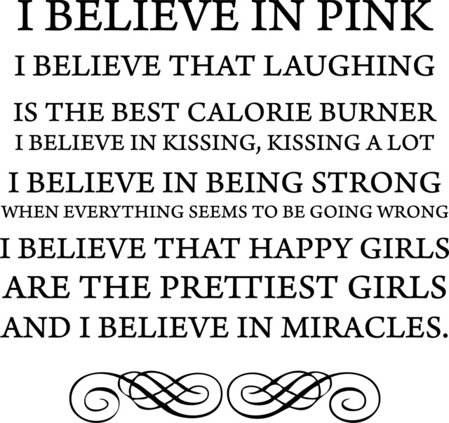 I Believe in Pink Will Printable Wall Art