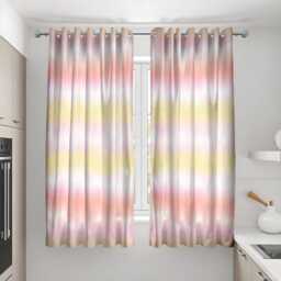 Pastel Ombre Curtains, Soft Gradient Window Drapes, Modern Blush Peach Decor For Living Room Or Bedroom - thumbnail 3