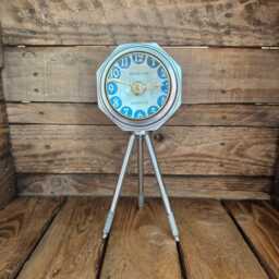 London Table Tripod Clock Polished Nickel Solid Brass Ship Nautical - thumbnail 3