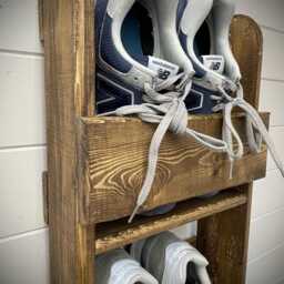 1M Vertical Shoe Organiser - Space Saving Jacobean - Out Of Stock - thumbnail 2
