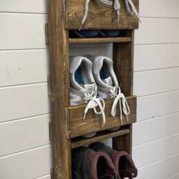 1M Vertical Shoe Organiser - Space Saving Jacobean - Out Of Stock - thumbnail 3