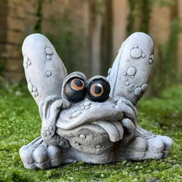 Concrete Frog Figurine Outdoor Funny Sculpture Stone Toad Statue Garden Pond Animal Decor Handmade Cement Ornament Frog Lover Gift - image 1