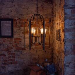 Portroe Indoor Hanging Pendant Lantern, 4-6 Light - thumbnail 3