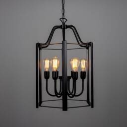 Portroe Indoor Hanging Pendant Lantern, 4-6 Light - thumbnail 4
