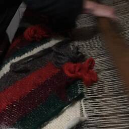 Ukrainian Hutsul Wool Blanket Carpathian Folk Weave - thumbnail 4