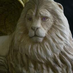 Golden Winged Lion Sculpture - Lisa Azzano Sculptures - thumbnail 2