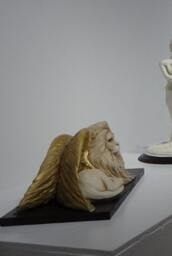 Golden Winged Lion Sculpture - Lisa Azzano Sculptures - thumbnail 3