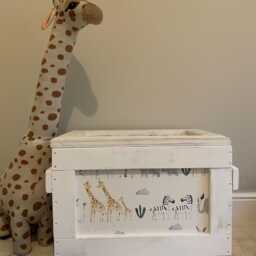 Toy Box - Storage Custom Design Reclaimed Shipping Crate - thumbnail 4