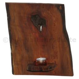 Decorative Wall Mount - 29 cm Pear Tree Wood