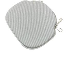 White Stripe Large Spindle Back Tie-On Seat Pads Dining/Patio/Garden/Kitchen - thumbnail 3