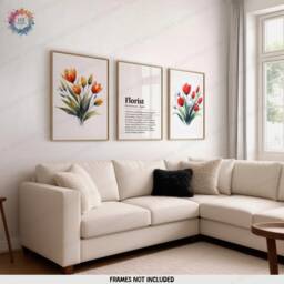 Florist Prints - Set Of 3 Posters - Flower Shop Wall Art Tulip Decor Print Gift Floral Definition Market Gifts - thumbnail 2