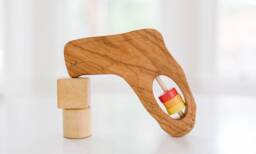 Florida State Wooden Baby Rattle Modern Organic Toy