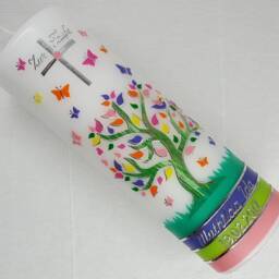 Christening Candle Tree Of Life, Including Inscription - thumbnail 2