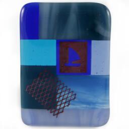 Sailboat Fused Glass Night Light - thumbnail 1