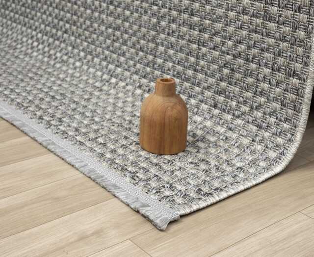 Gray Beige Sisal Rug - Indoor Outdoor Non-Shedding Flatweave Carpet - image 1