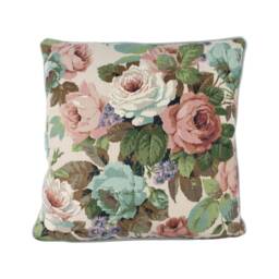 Sanderson - Chelsea Ivory/Duckegg Contrast Piped Cushion Cover Throw Pillow Designer Home Decor - thumbnail 2