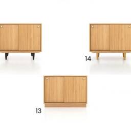 Mid-Century Sideboard, Dresser, Commode, Credenza Made Of Oak Vaneer - Livlo D-P01 - thumbnail 2