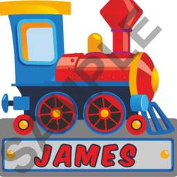 Train Personalised Wall Sticker Boy's Bedroom Nursery Decor Decal Mural Graphic Customised - thumbnail 2