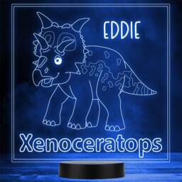 Kids Cute Dinosaur Fan Xenoceratops Led Personalised Gift Night Light - thumbnail 1