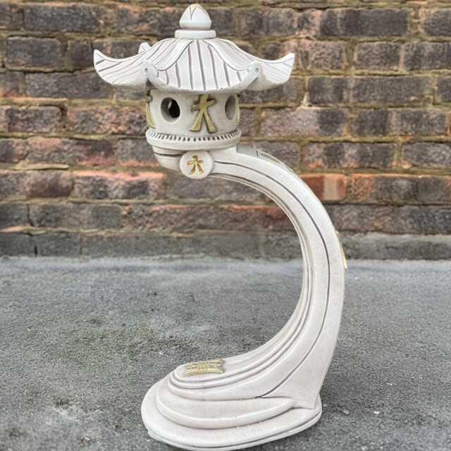 Large Concrete Pagoda Statue Zen Garden Sculpture Stone Lantern Decor Asian Temple Ornament Handmade Cement Art Meditation Gift - image 1